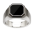 Ring Octogone Noir 054